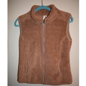 Red Camel Fuzzy Tan Vest